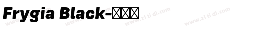 Frygia Black字体转换